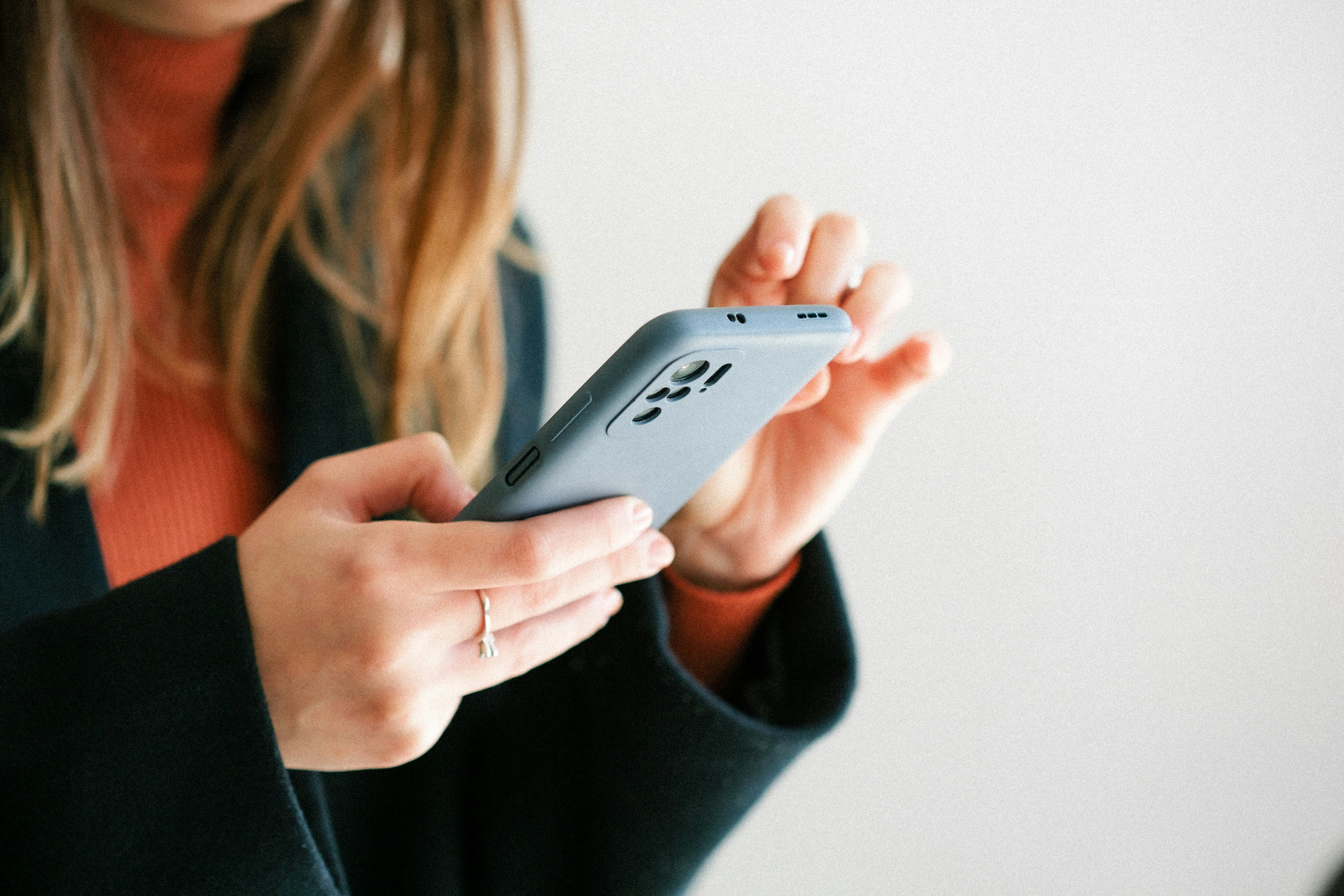 Woman using a cellphone