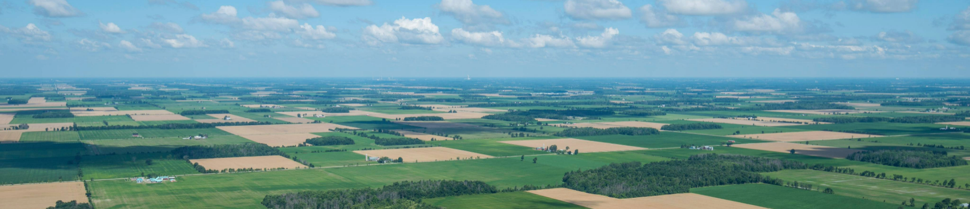Aerial image of farmland