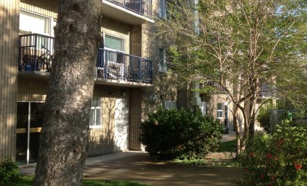 Apartment building exterior