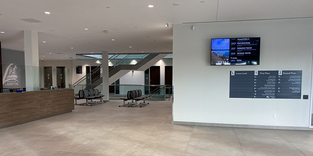 Lambton Shared Services Centre main lobby