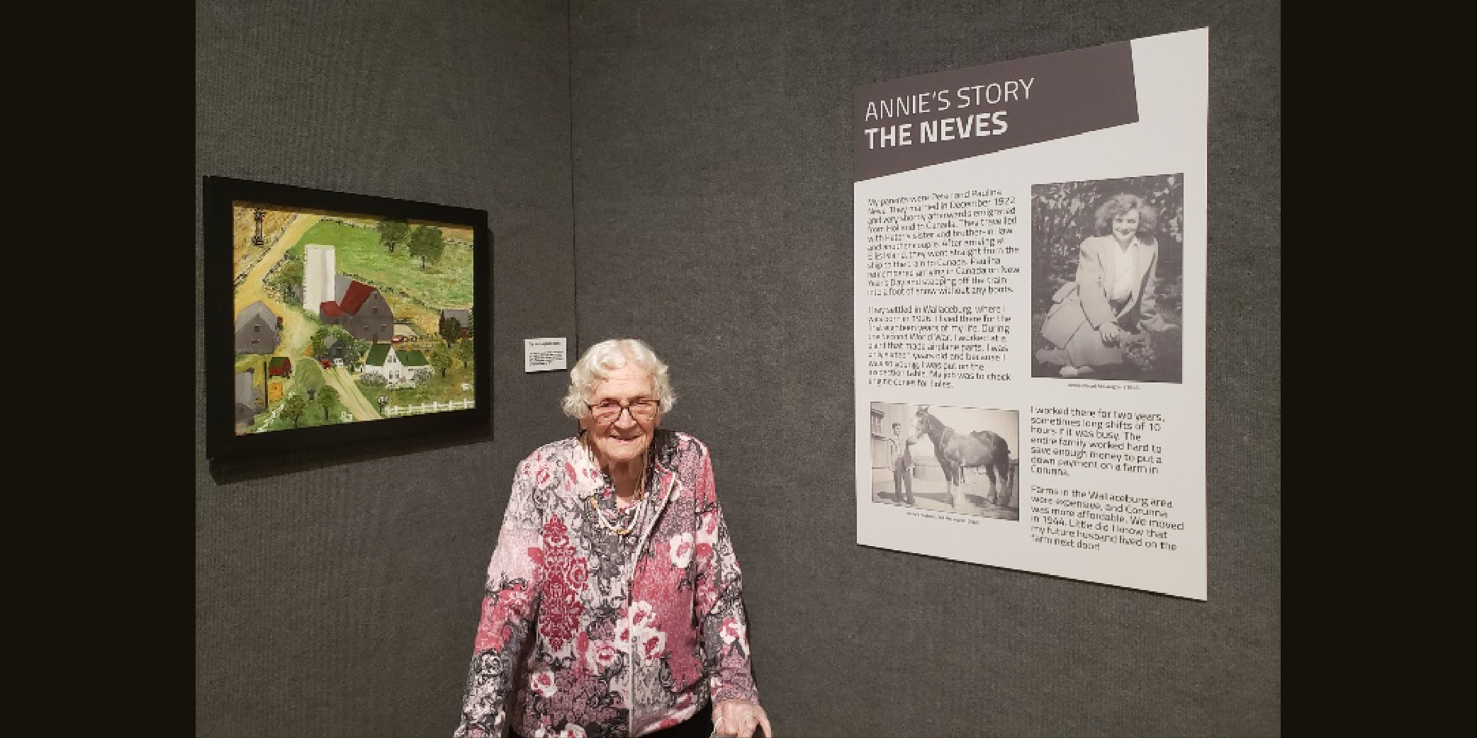 Artist Annie McLaughlin Tours Memories of Rural Life Exhibit