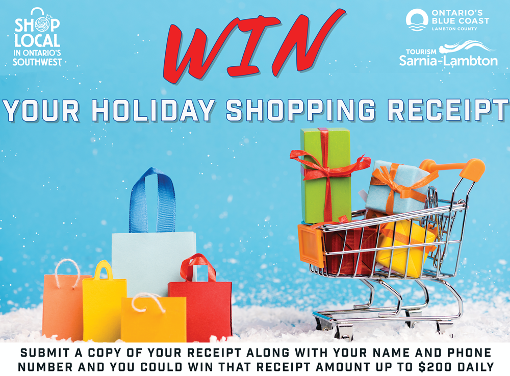 Win Your Holiday Shopping contest promotional image