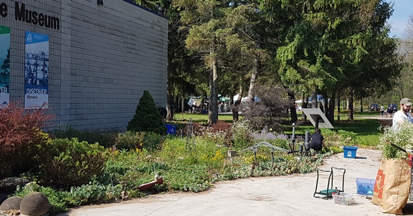 Garden in front of Lambton Heritage Museum