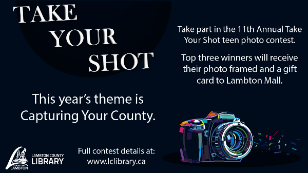 Take Your Shot teen photo contest advertisement