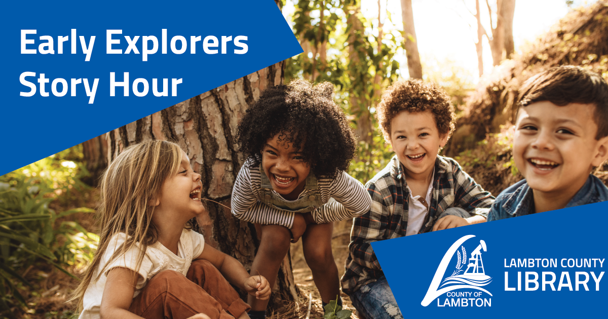 Group of kids smiling and laughing in the woods