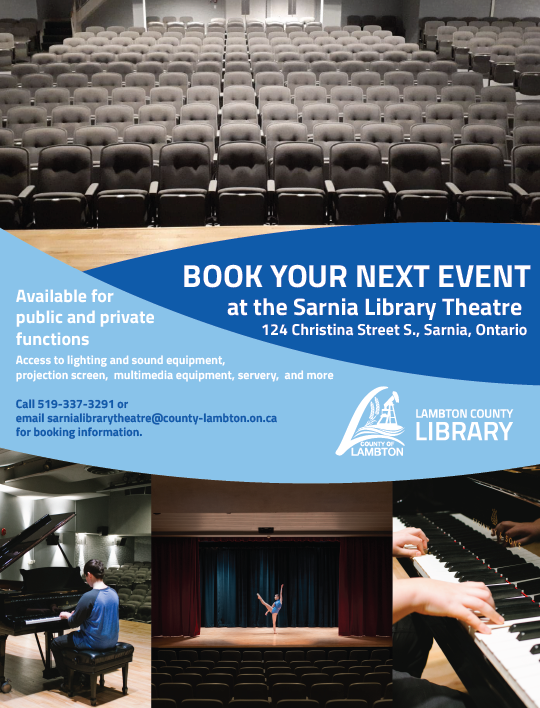 sarnia library theatre rental flyer