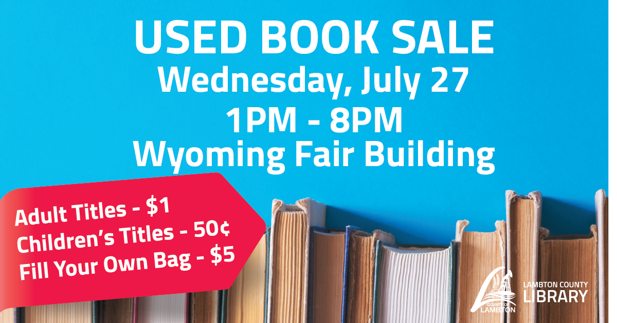 used book sale advertisement
