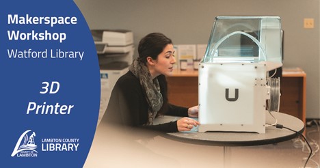 library patron working on 3D Printer