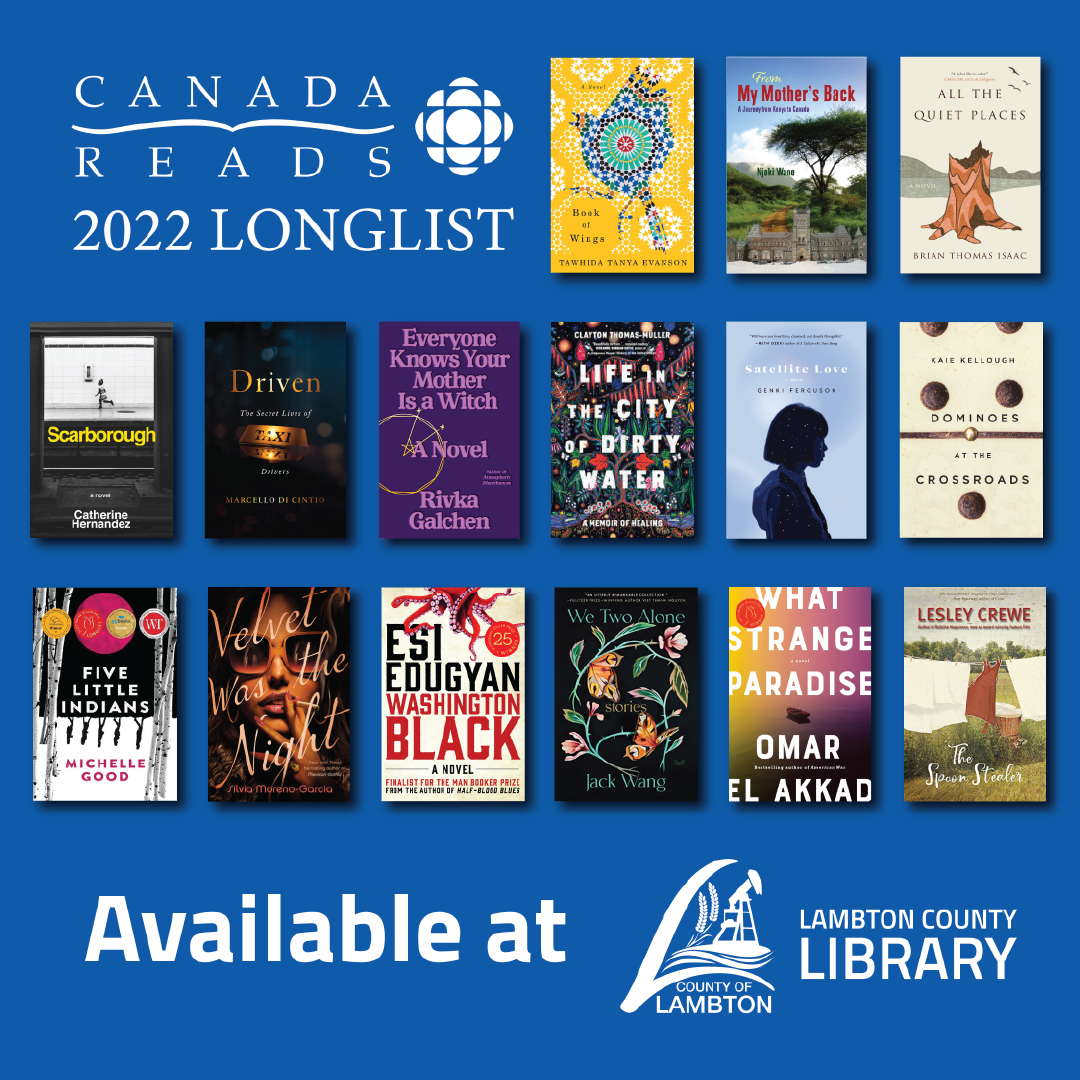 Canada Reads longlist book cover images