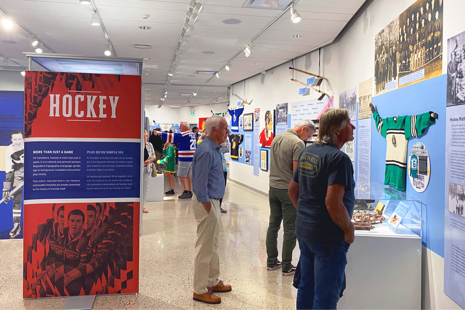 Hockey exhibit at Lambton Heritage Museum