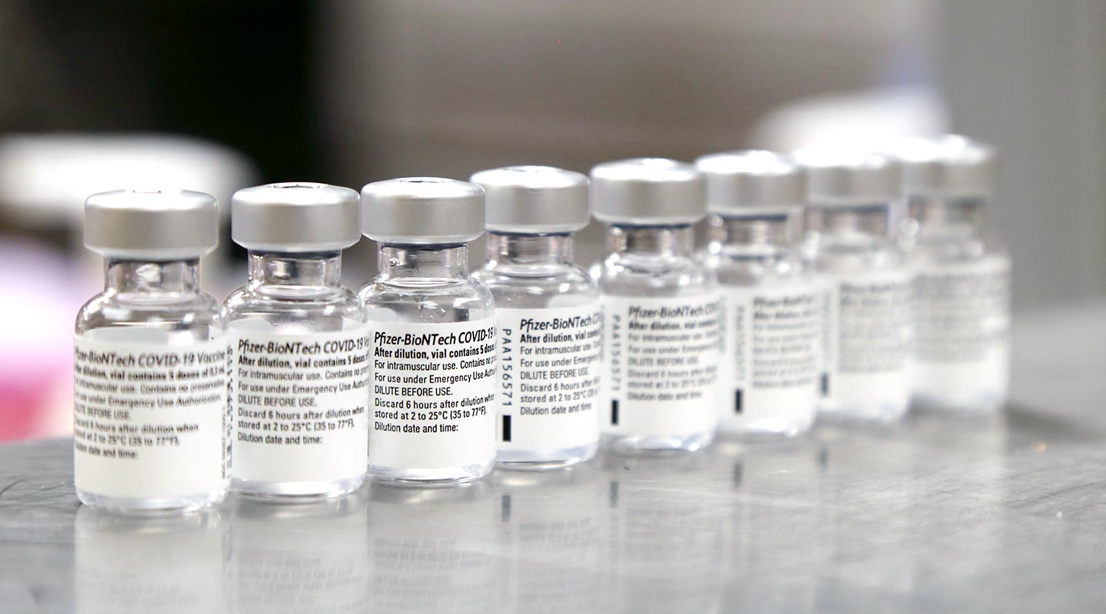 Pfizer vaccine vials